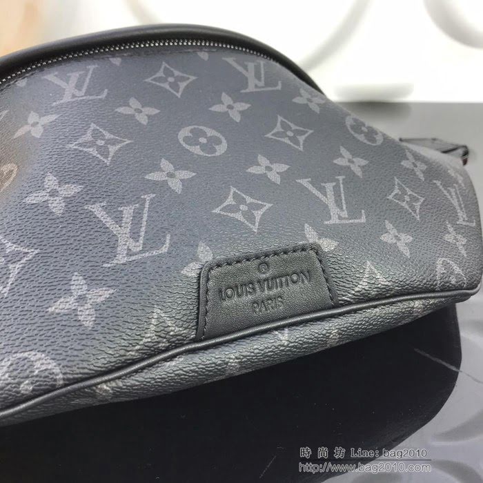 路易威登LV 頂級原單 M44336 Monogram Eclipse帆布 Discovery腰包  ydh2617
